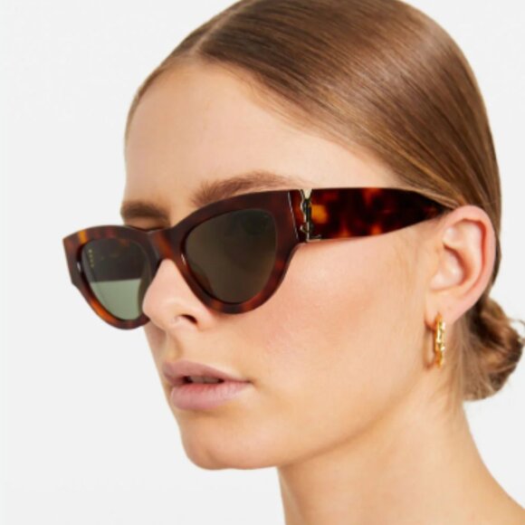 NEW SAINT LAURENT SL M94 RIM 001 SUNGLASSES WOMEN ROUND HAVANA SLM94 RIM 001 - Picture 1 of 11